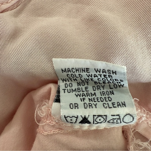 Velvet Heart Pink Ruffle Sleeveless Button Down Blouse | M - Picture 7 of 7